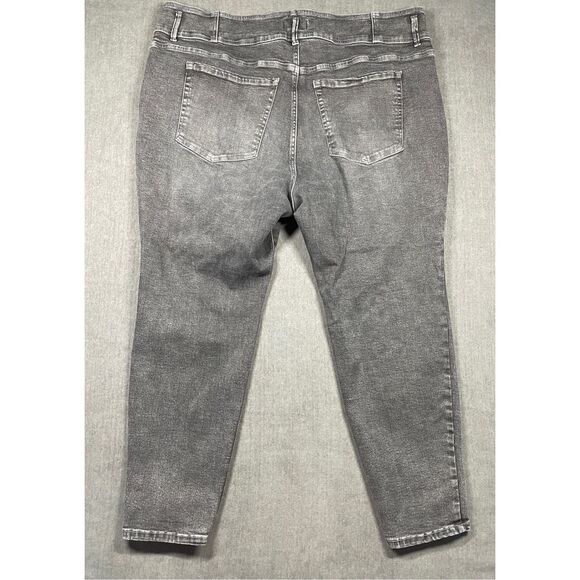 Lane Bryant Ultra High Rise Jeggings Women 26 Gray Skinny Flex Magic Waistband - Picture 10 of 11